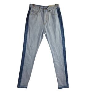 Mnml sz28 NWT Distressed partial tiedyed unique Rare Jeans. Must see Pics. Artzy